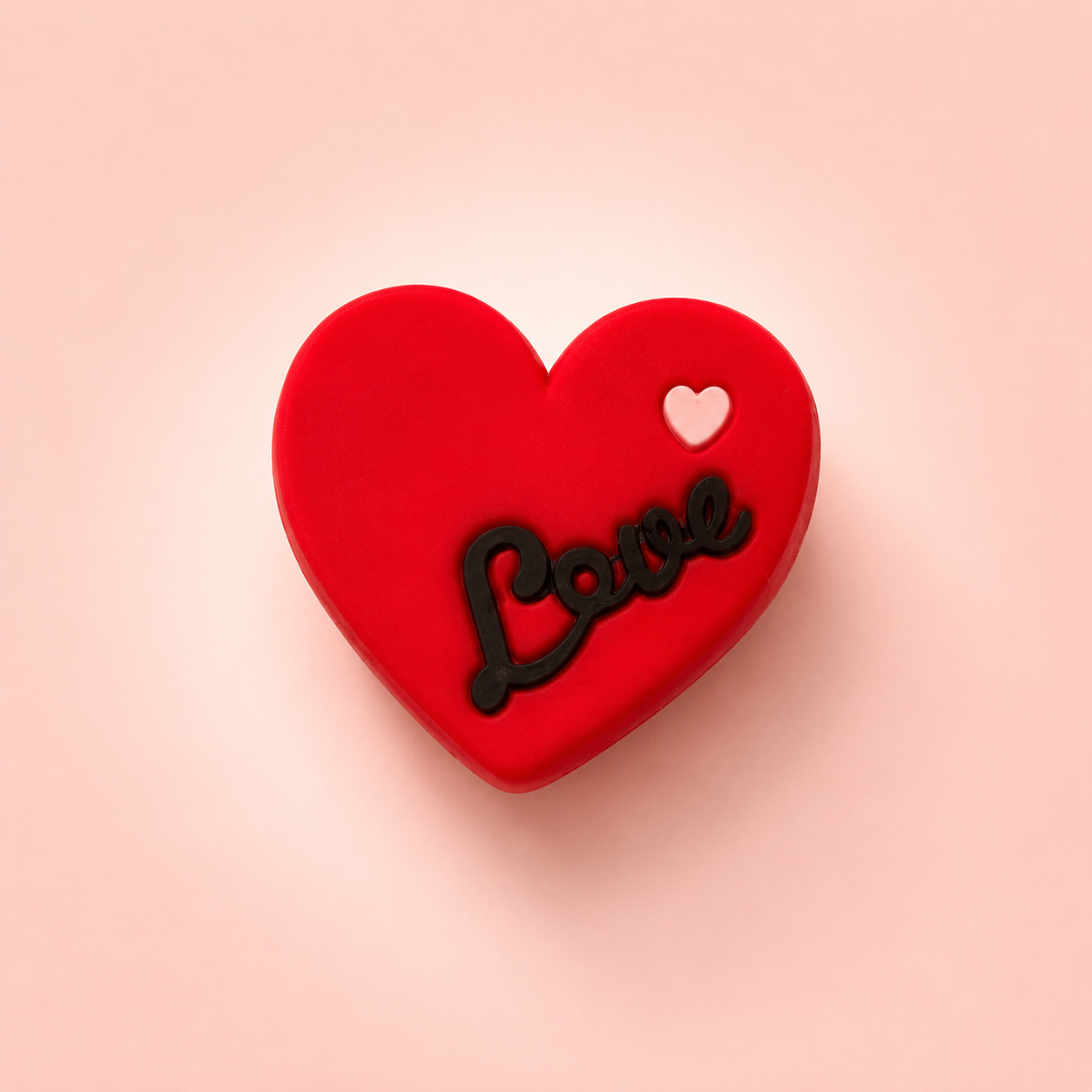 Cœur Rouge Inscription "Love"