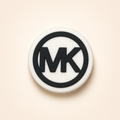 Micheal Kors Logo Rond N&B