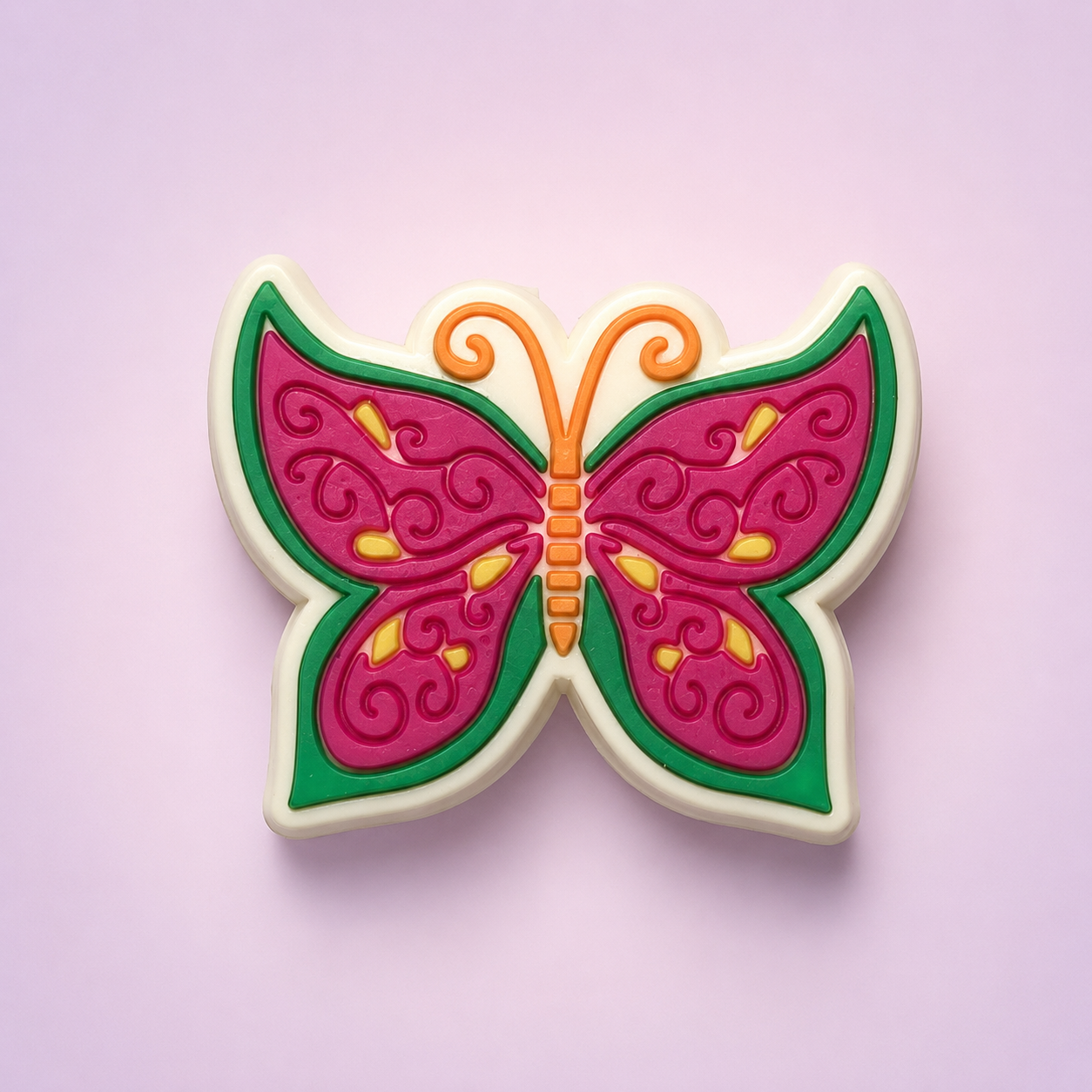 Papillon Rose & Vert